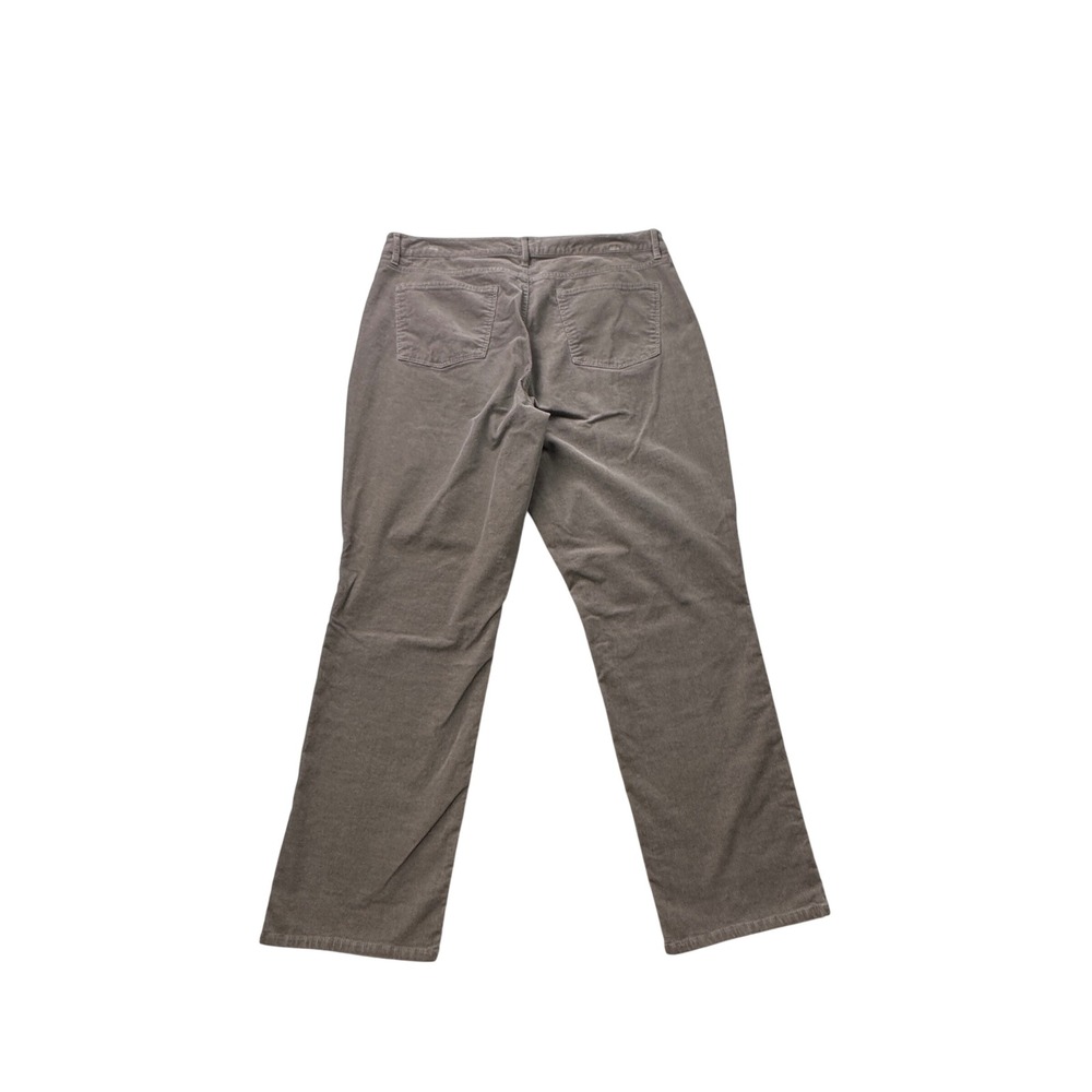Talbots Flawless Five-Pocket Corduroy Pants Taupe Brown Straight Curvy 16 Petite - Picture 2 of 12